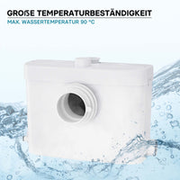 Stazione di sollevamento acque nere 3/1 450W con trituratore WC e attacco frontale