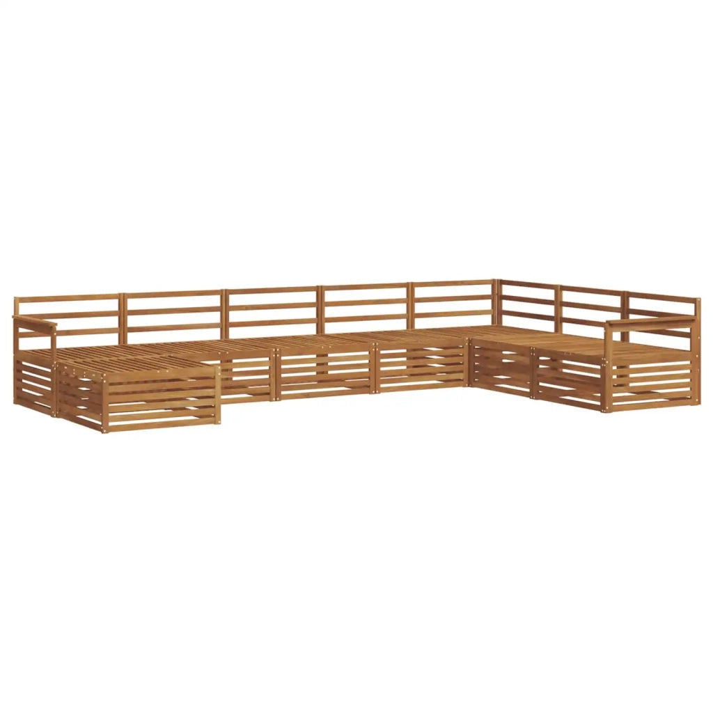 Set divani 8 pcs Naturale Legno di Acacia Massello 3373924