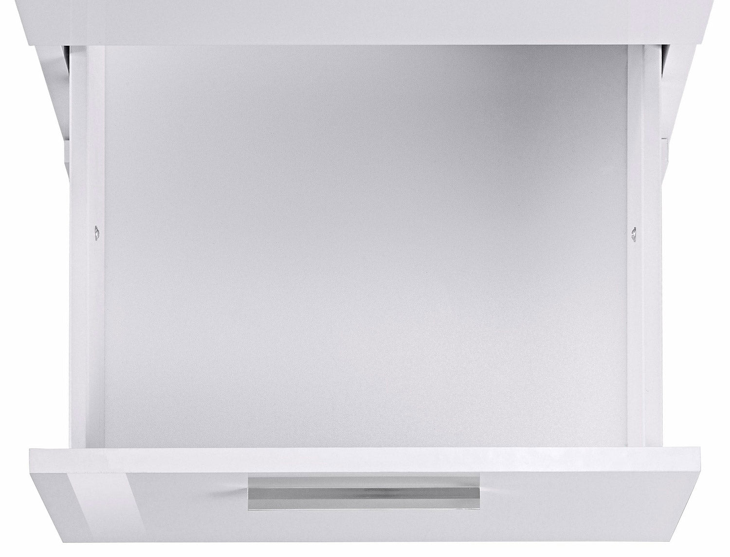 Scrivania Angolare 180/160x60x75cm cm New Selina Bianco Lucido e Ardesia