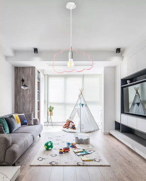 Lampada Nuvoletta Pensile Rosa Chiaro