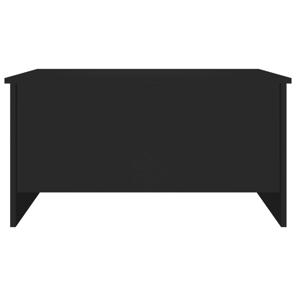 Tavolino da Salotto Nero 80x55,5x41,5 cm in Legno Multistrato cod mxl 19289