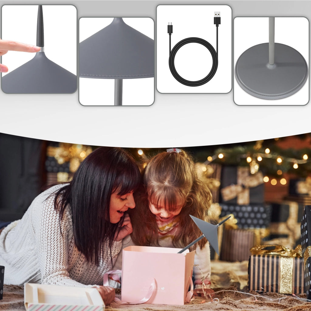 ZMH Lampada da tavolo LED moderna ricaricabile touch dimmerabile per esterni giardino