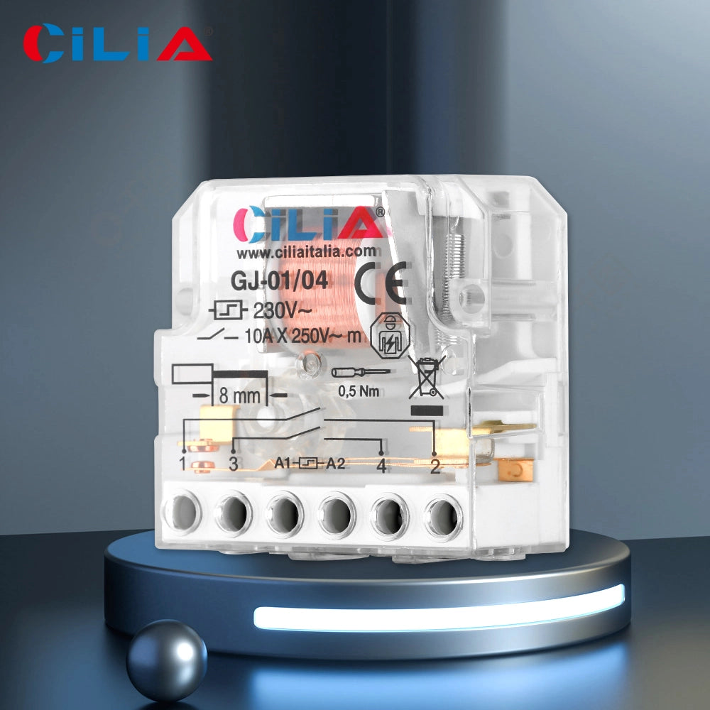Rel¨¨ Commutatore ad Impulsi 230V 10A ¨C zephmum ¨C 4 Sequenze 2 NO