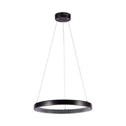 Lampada a sospensione LED 4000K anello nero V-TAC Ø40