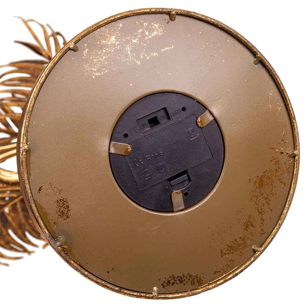 Lampada da tavolo in metallo dorato 61x53x82h