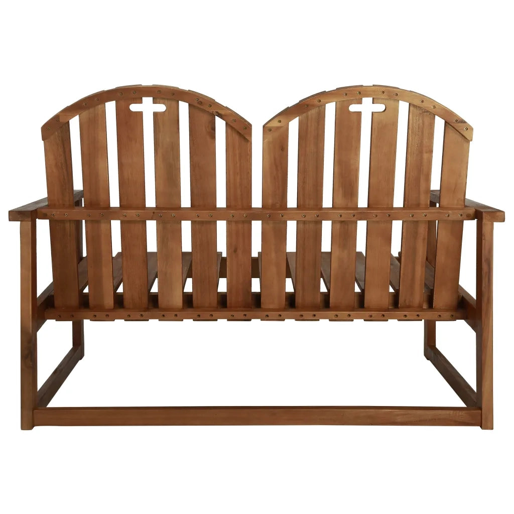 Panchina da Giardino 110 cm in Legno Massello di Acacia 44034