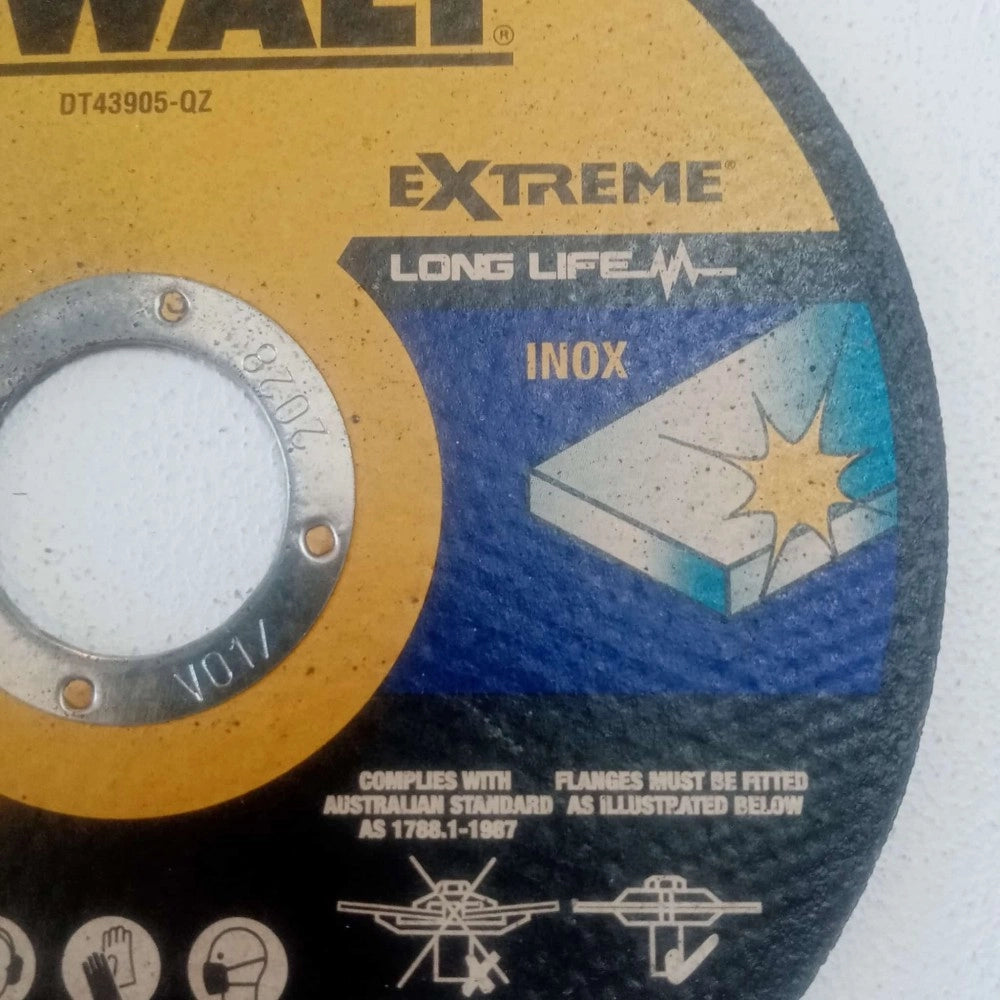 Dewalt extreme 115x1,6x22,23mm disco da taglio per ferro e acciaio inox