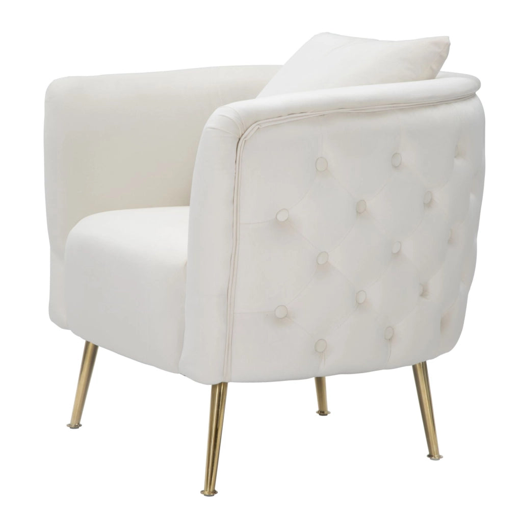 POLTRONA BUCAREST CREMA CM 76X74X73
