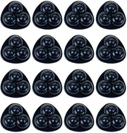 16 pezzi di ruote per mobili, ruote autoadesive, ruote girevoli 360 gradi, ruote a rulli silenziose, per elettrodomestici, contenitori e cassetti (nastro in nylon nero)