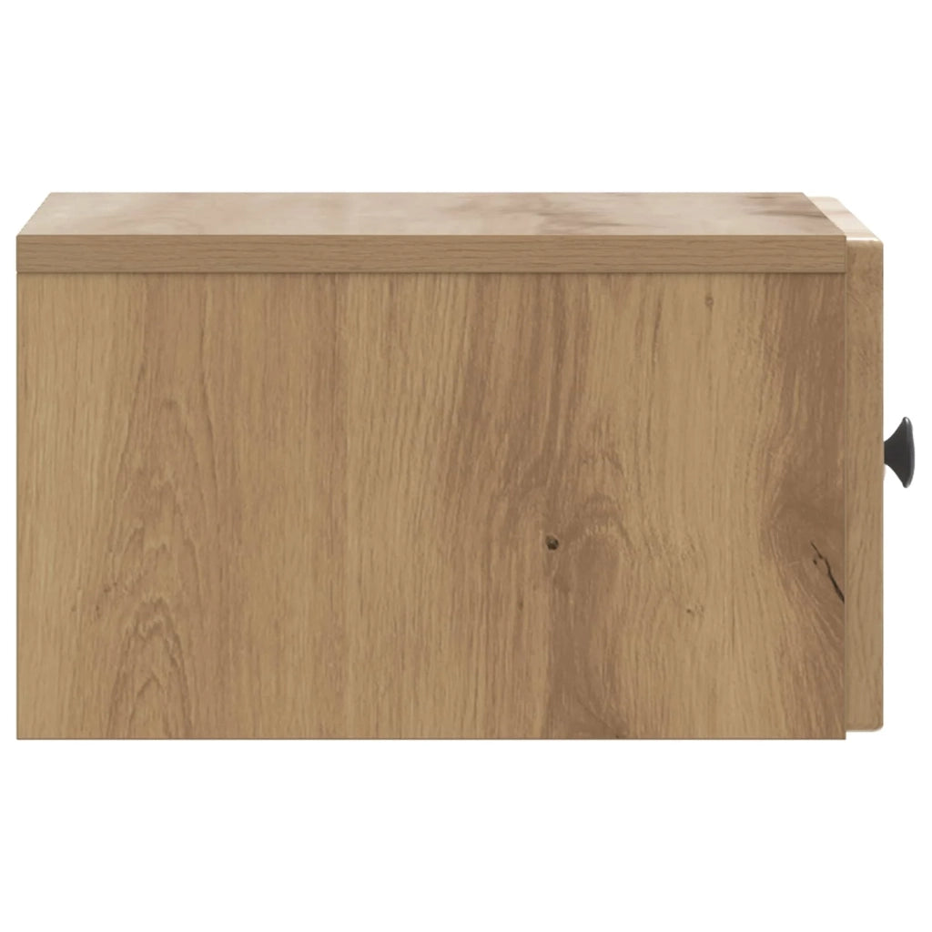 Mobiletto da notte a muro Rovere Artigianale 33 x 34,5 x 20 cm
