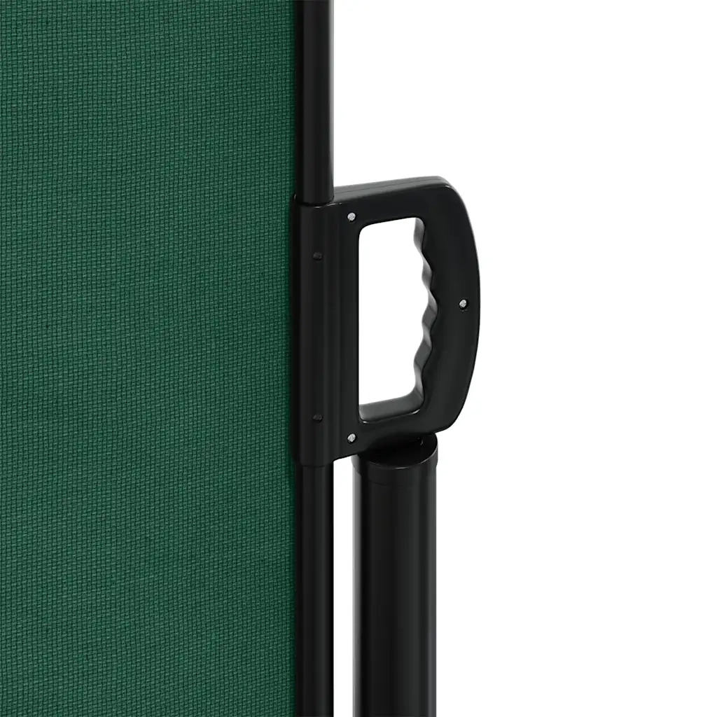 Tenda da Sole Laterale Retrattile Verde Scuro 100x500 cm
