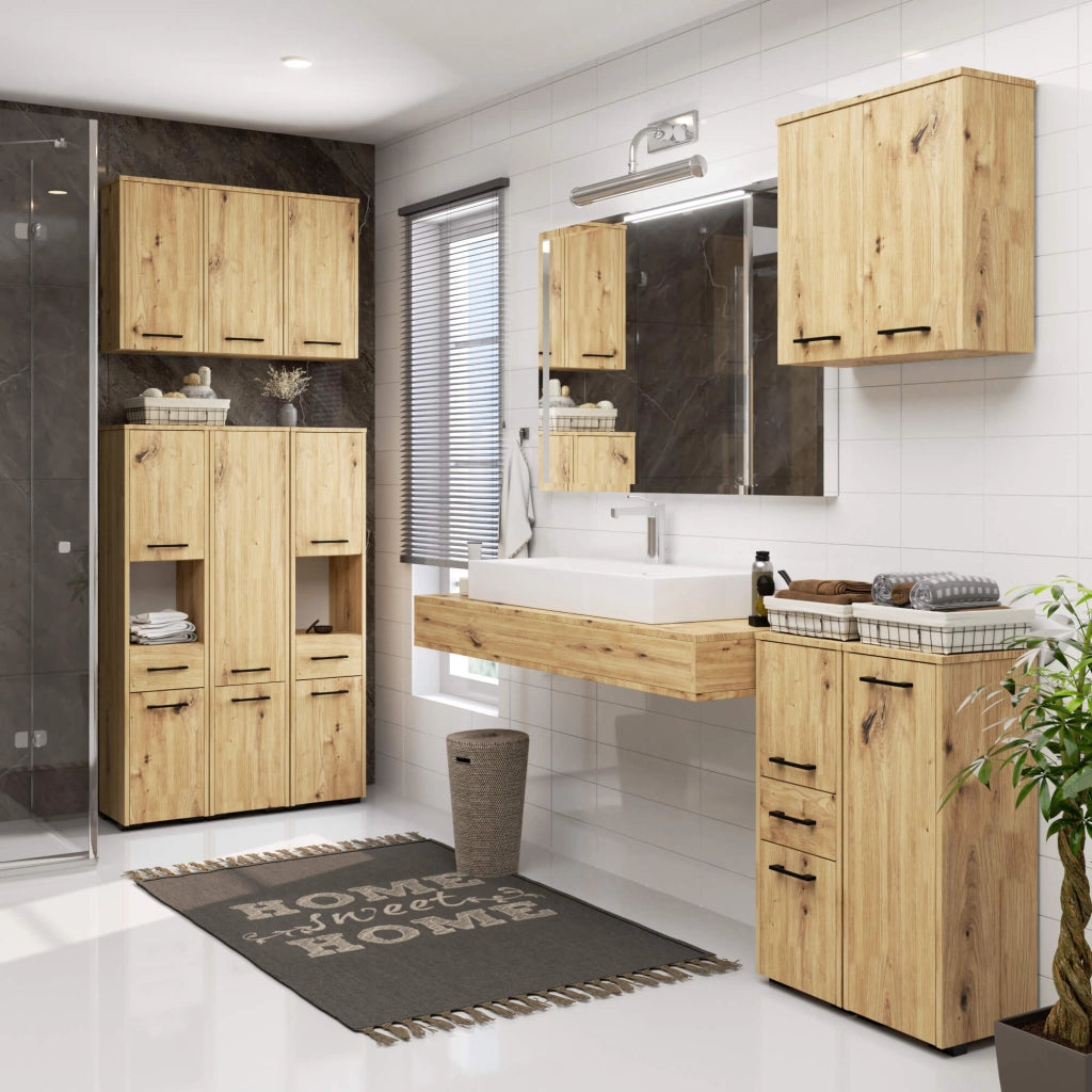Mobile bagno sospeso AKORD FIN Quercia Artisan 30 cm 1 anta 30x22,5x60 cm