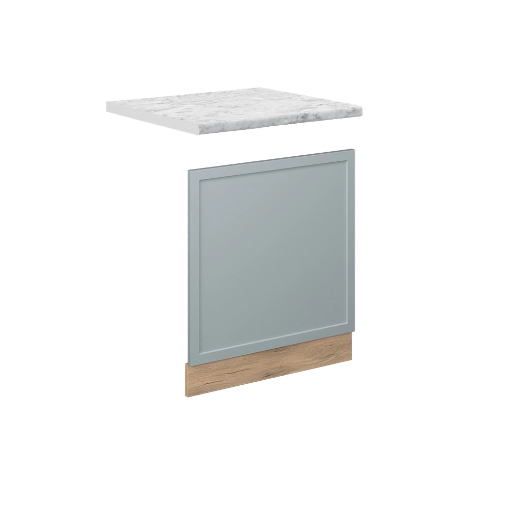 Pannello frontale Fame-Line Blu-grigio chiaro/Rovere dorato 60 cm, PL Marmo Vicco