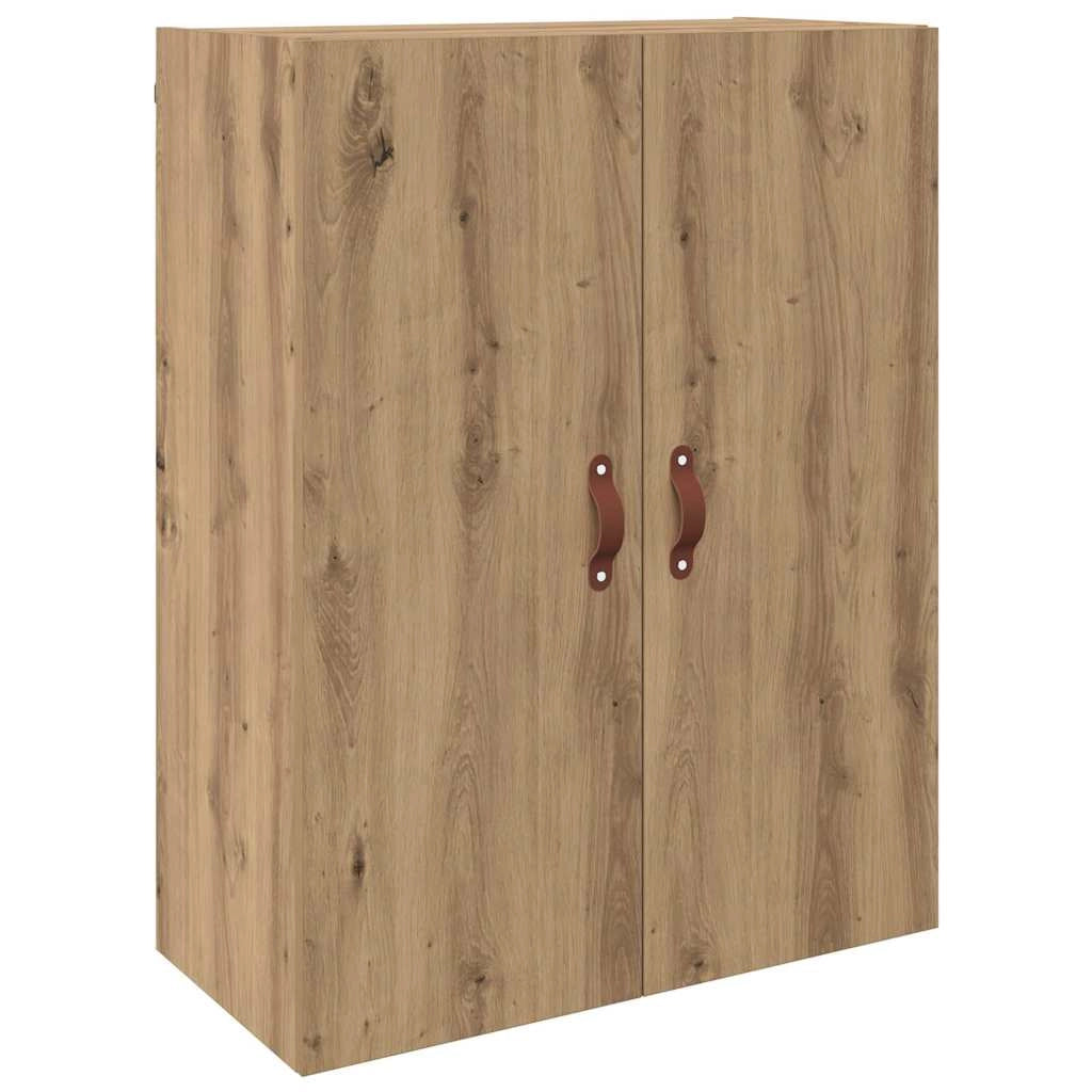Set di 2 moderni pensili da parete 69,5 x 34 x 90 cm con ampio spazio di archiviazione design elegante in legno di rovere ingegnerizzato realizzati a mano 02_0056062