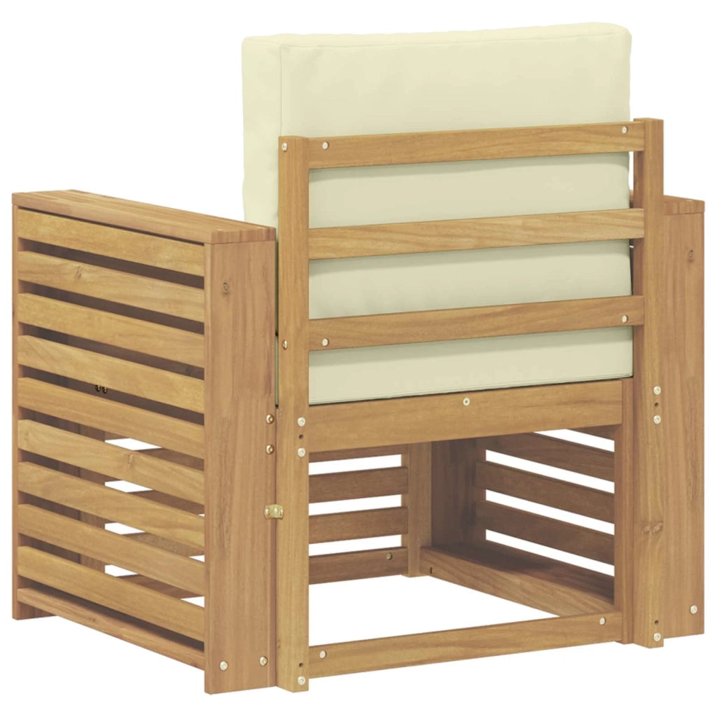 Set di divani da esterno-Sofa da giardino Poliestere Bianco 829529