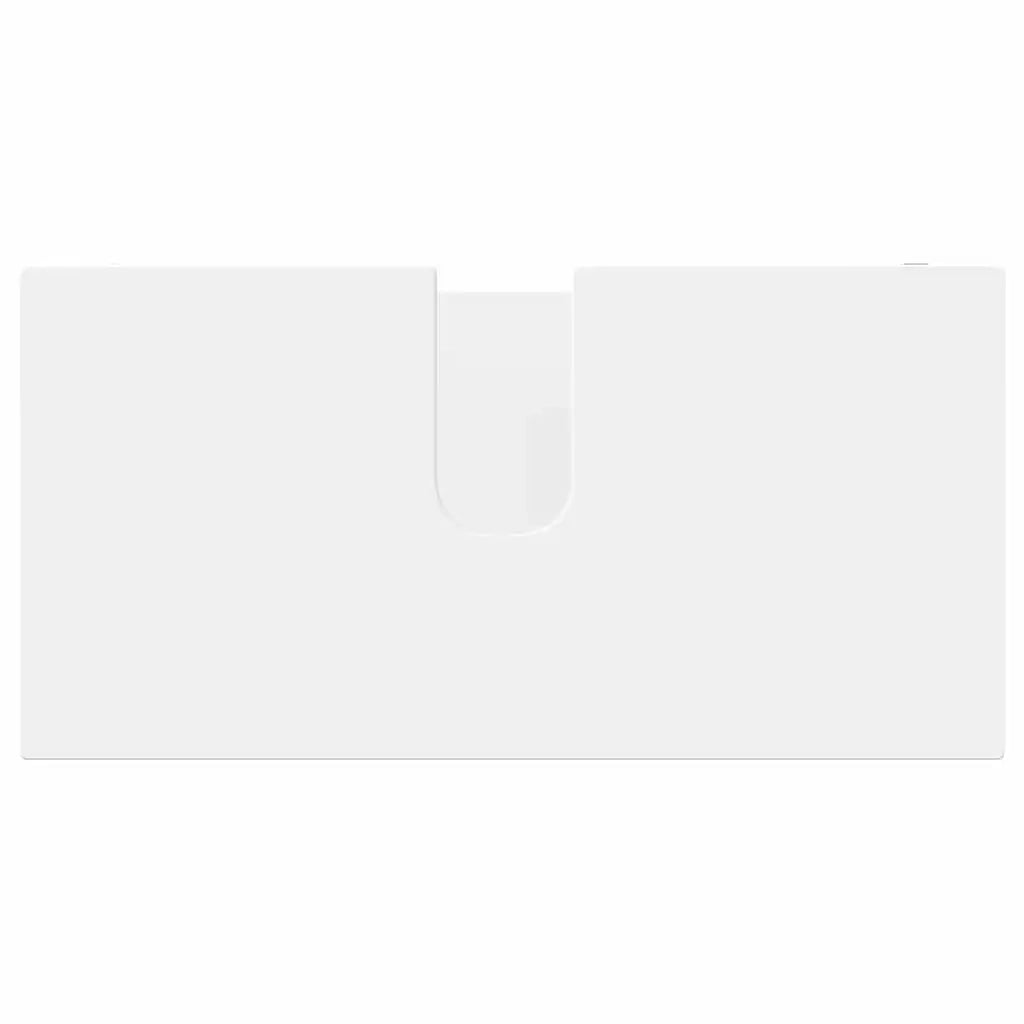 Set di mobili per il bagno 4 pcs Bianco Legno multistrato