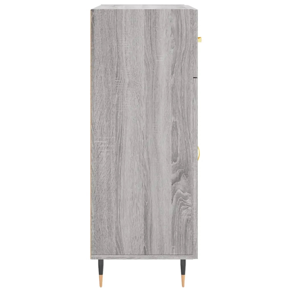 Credenza Grigio Sonoma 69,5x34x90 cm in Legno Multistrato