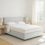 Oldham, Letto Piazza e Mezza Sfoderabile Made in Italy, Grigio Chiaro