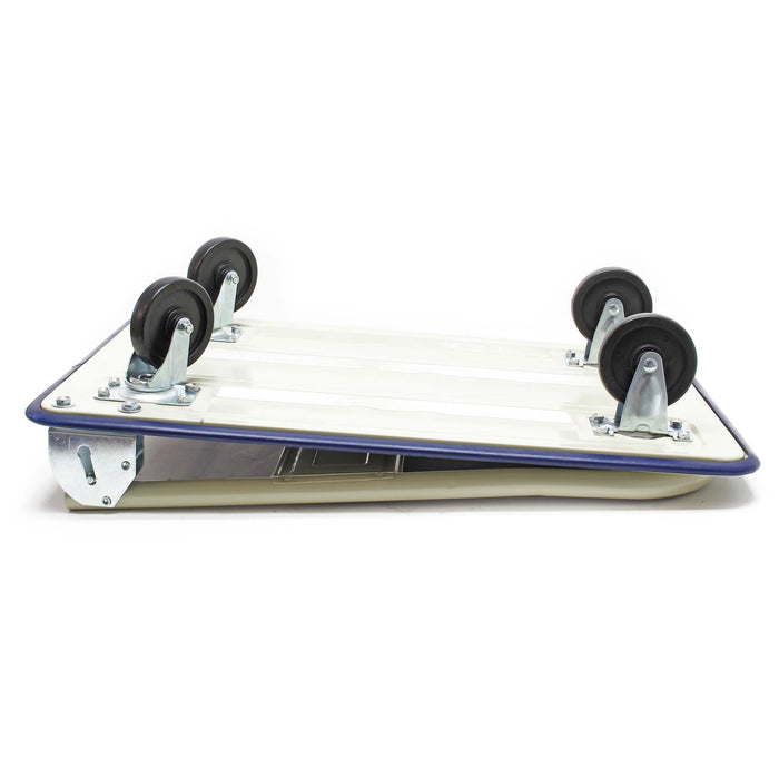 Carrello a pianale da magazzino max 150 kg con manico pieghevole