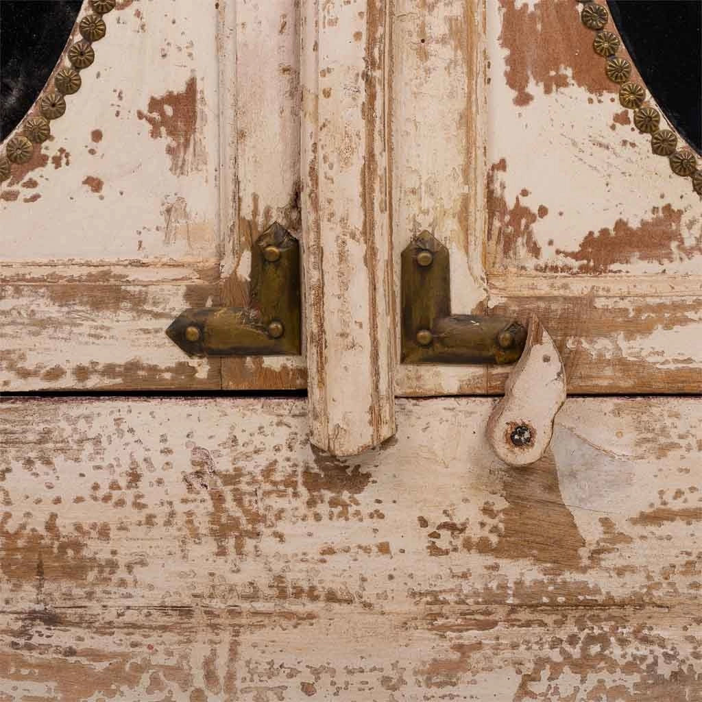 Vetrina in legno marrone 91x40x183h