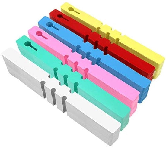 Etichette di plastica per piante - Etichette per piante adattabili - Impermeabili e flessibili - 21x2cm - Marcatori per giardino - Per uso all'aperto - 100 pezzi