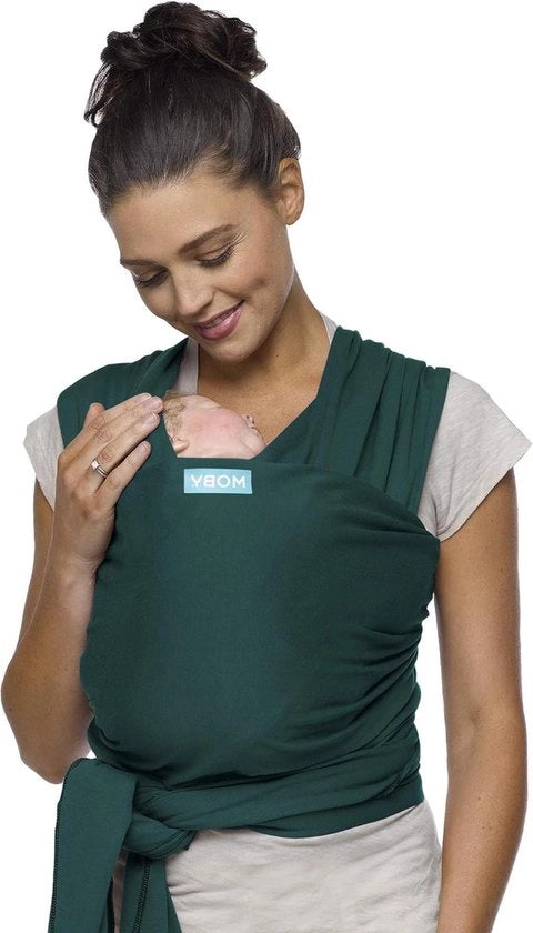Porta Bambino - Da Neonato a Bambino in Età Prescolare - 150 kg - Cintura per Bambini - Tessuto Stretchy - 100% Cotone - Blu del Mare