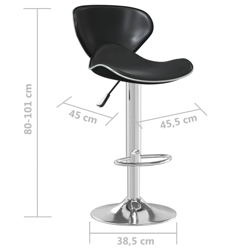 Sgabello da Bar Nero in Similpelle cod mxl 57326