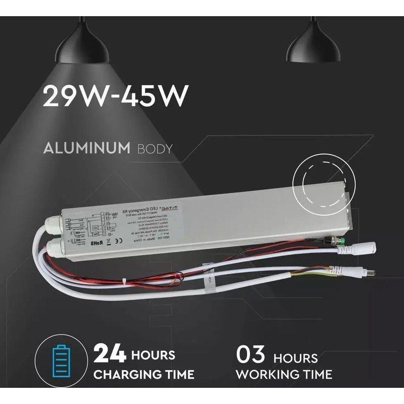 Kit Sistema Di Emergenza Led Corrente Costante 30-42V Per Pannello Led Da 29W Fino a 45W Autonomia 3 Ore SKU-60303