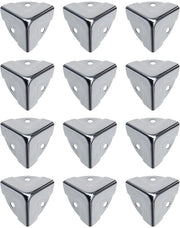 Supporti angolari 12 pezzi - Acciaio inox - 25x25x25mm - Montaggio a viti - Materiale resistente all'usura - Resistente alla ruggine - Beugoli angolari