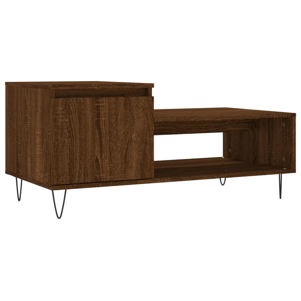 Tavolino da salotto | Tavolino da caff¨¨ | Tavolino da Soggiorno Rovere Marrone100x50x45cm Legno Multistrato