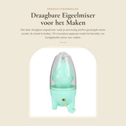 Eigeelmixer Portatile - Manuale Eiermaker - Eierspinner con Corda di Trazione - Design Innovativo a Ciclone - Per Gli Uova Dorate - Scuoti Senza Rompere la Scatola - Eiershaker