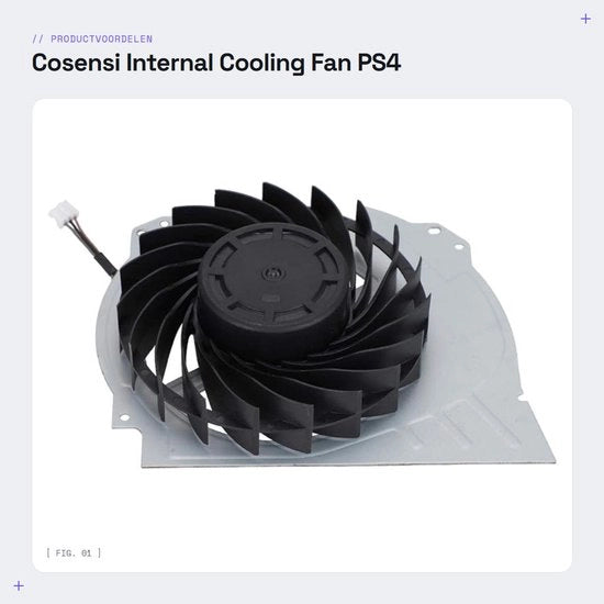 Ventilatore di raffreddamento per console - stil - sostituzione - compatibile con PS4 Pro 7000