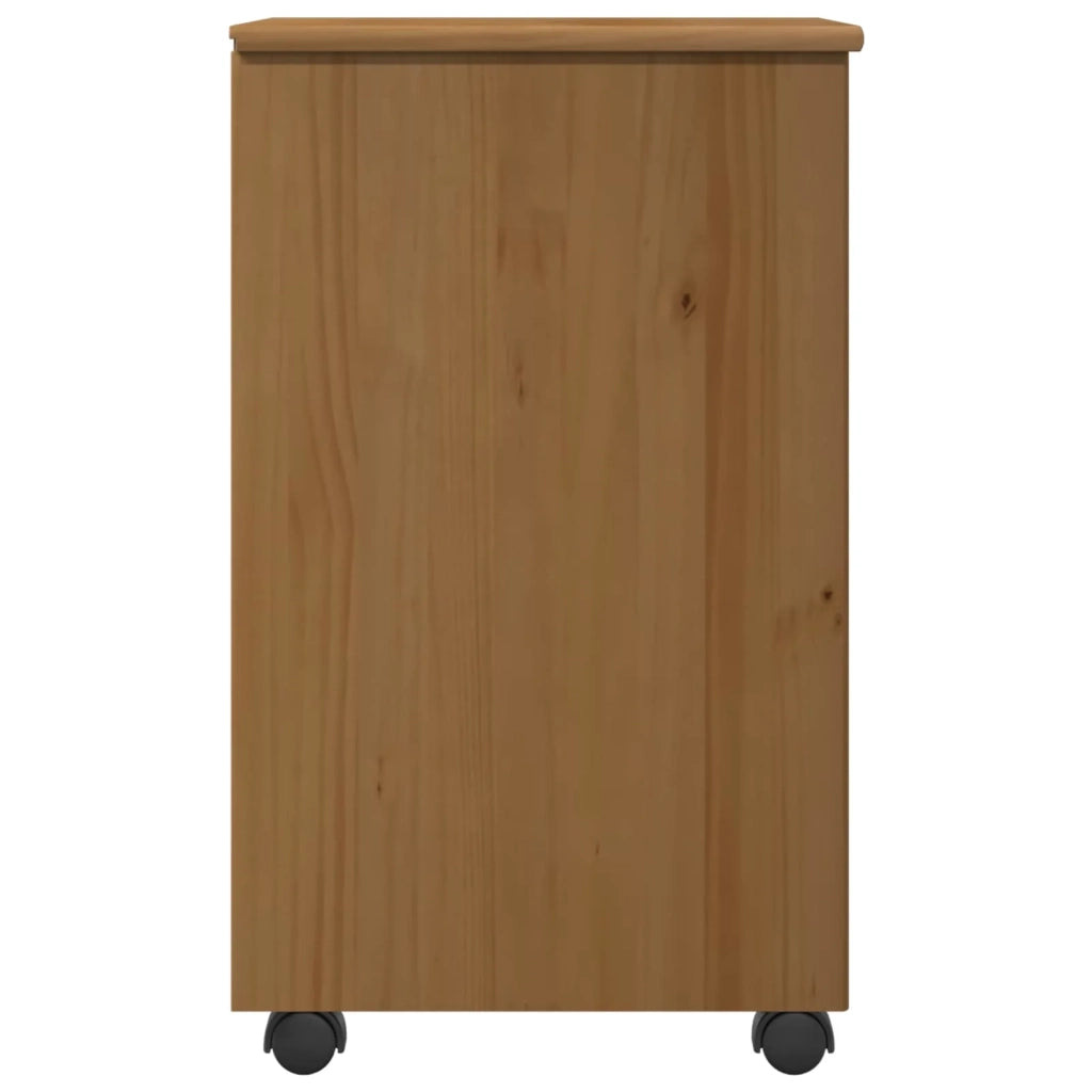 Mobile con Ruote con ruota Marrone miele 34 x 39 x 65,5 cm 42028356