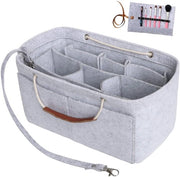 Organizzatore per borse - multi tasca - grigio chiaro - organizzatore di tasche in pelle - misura S