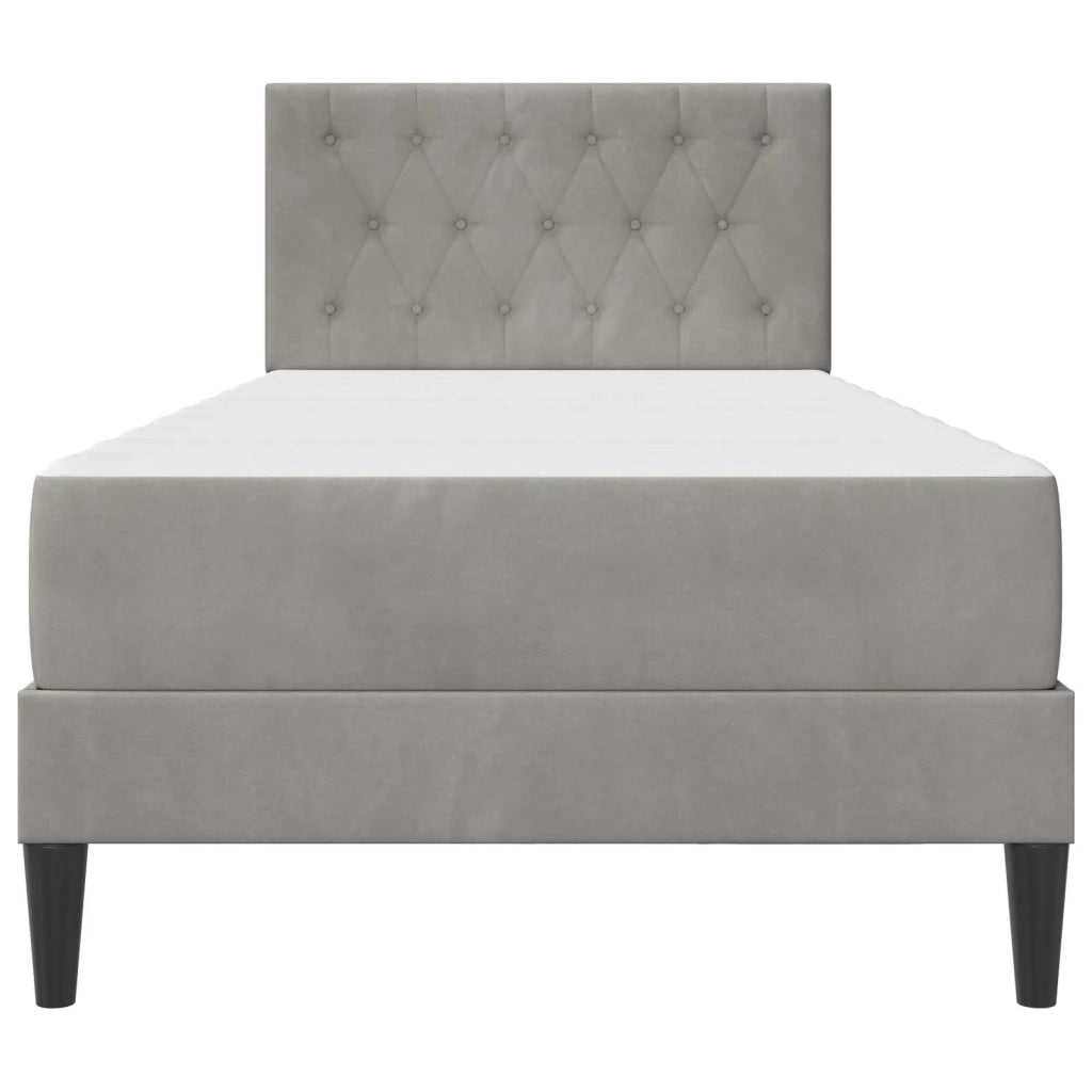 Struttura letto con materasso-Giroletto Grigio chiaro 100 x 200 cm 800010