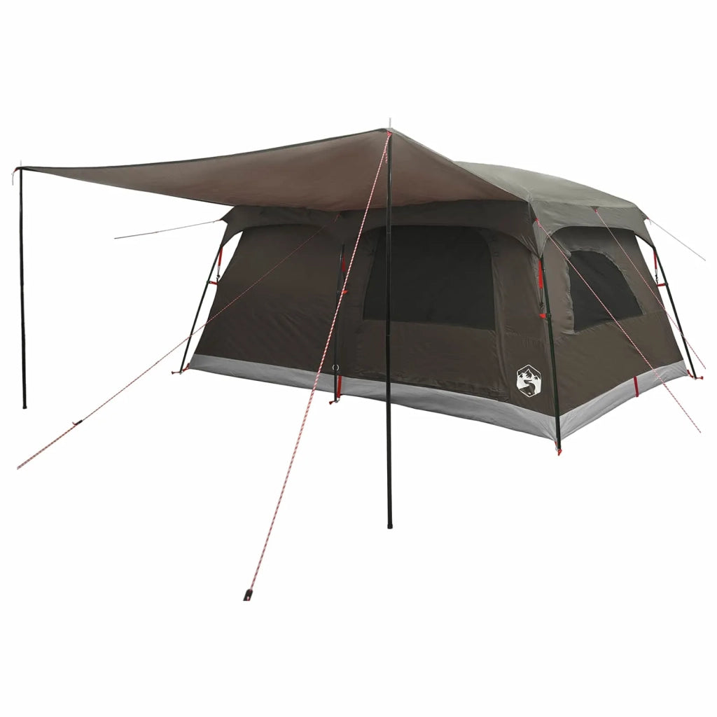 Tenda Familiare con tetto Marrone Grigio 500 x 400 x 230 cm 42029003