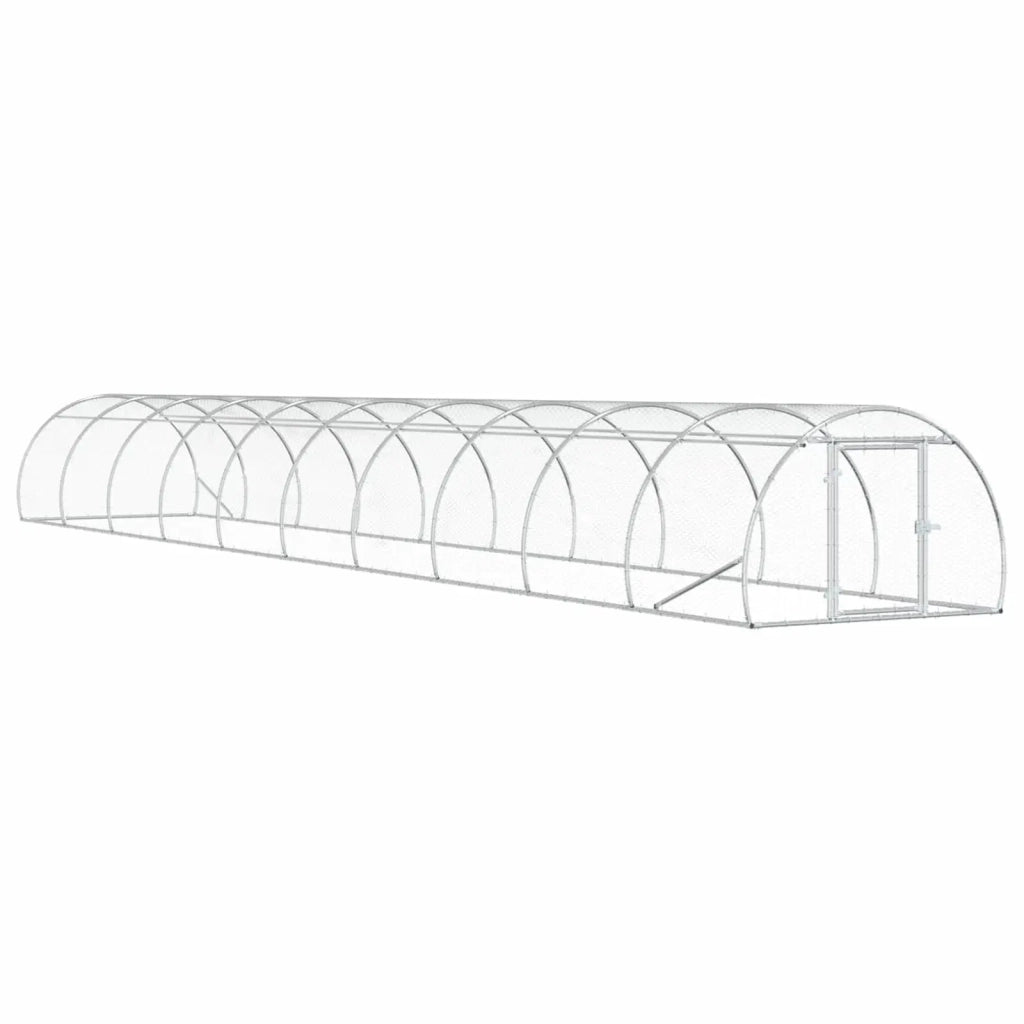 Pollaio Argento 1000 x 150 x 100 cm Acciaio zincato 3434664