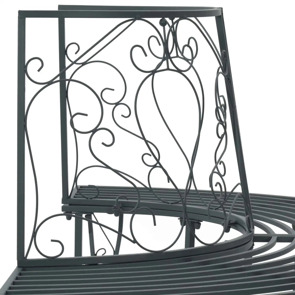 Panchina per Alberi 4-Numero di posti 160 x 80 x 89 cm Acciaio 42029530