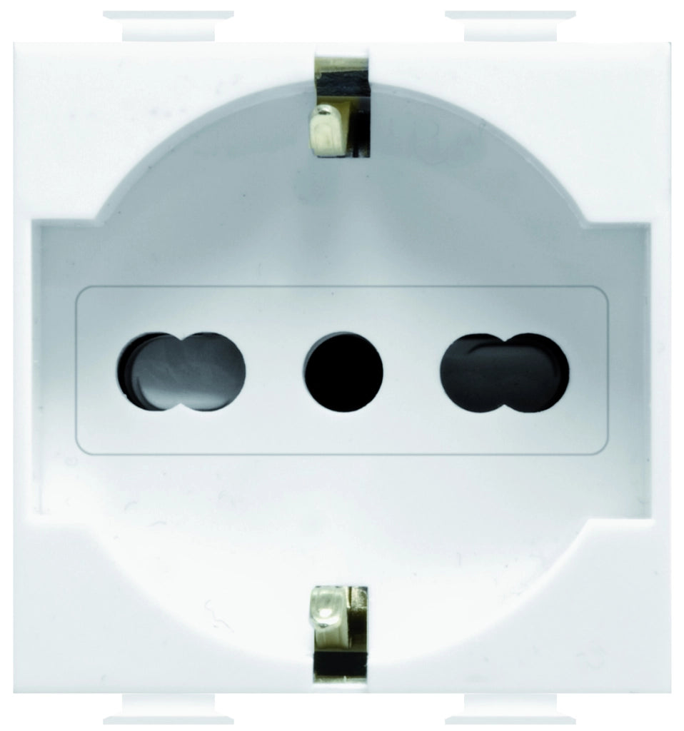 Feb Elettrica PRESA DI SICUREZZA UNEL BIPASSO 2P+T  10-16A FIT Col. Bianco 10.00 pz