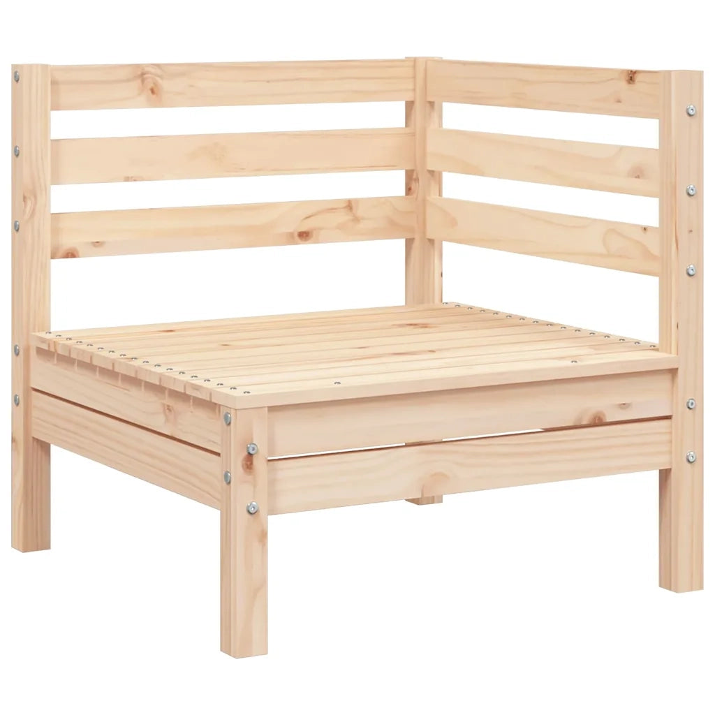 Divano Angolare da Giardino-Sofa da giardino in Legno Massello di Pino