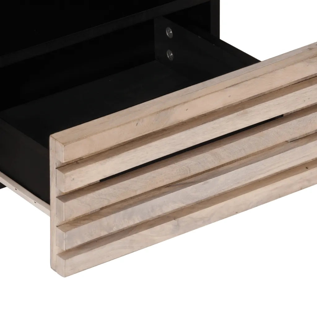 Tavolino da Salotto 80x55x40 cm Legno Massello di Mango 377503