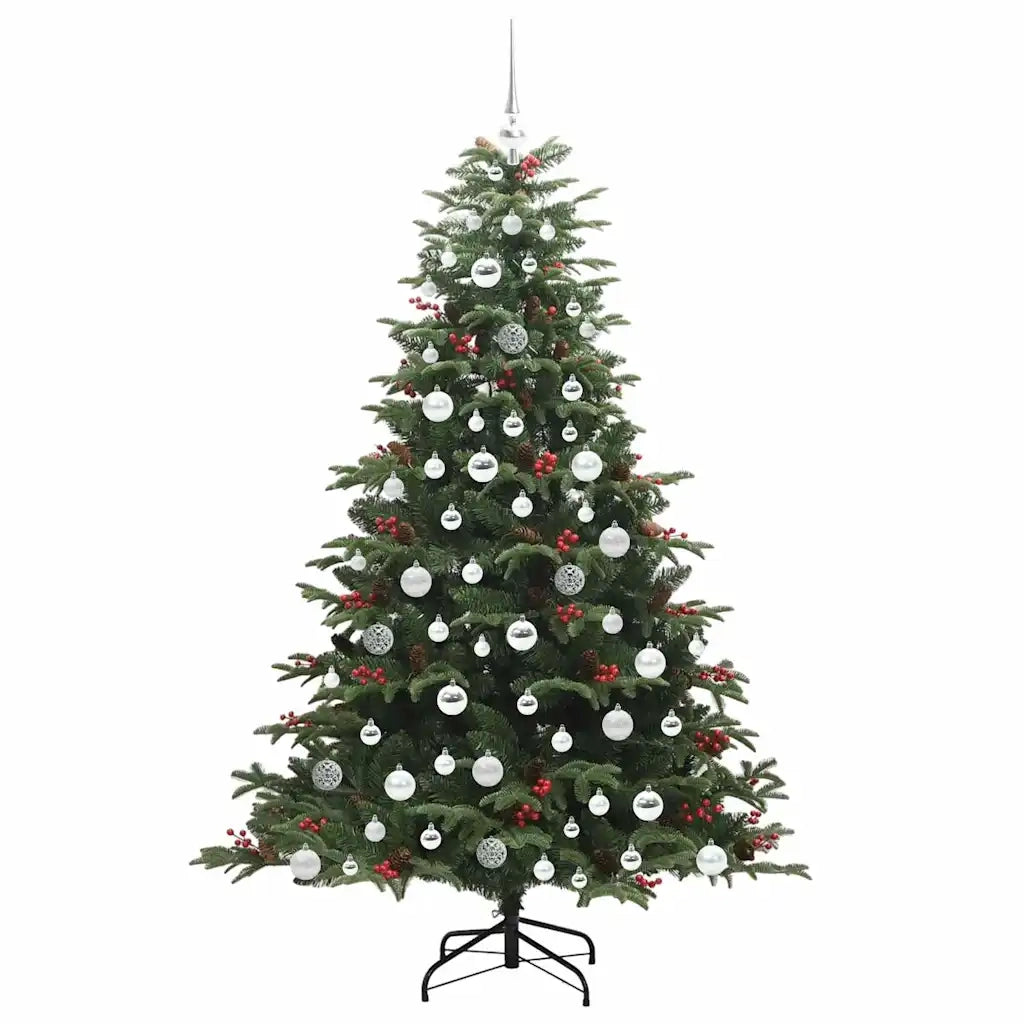 Albero di Natale artificiale con 300 LED Verde 180 cm 3395555