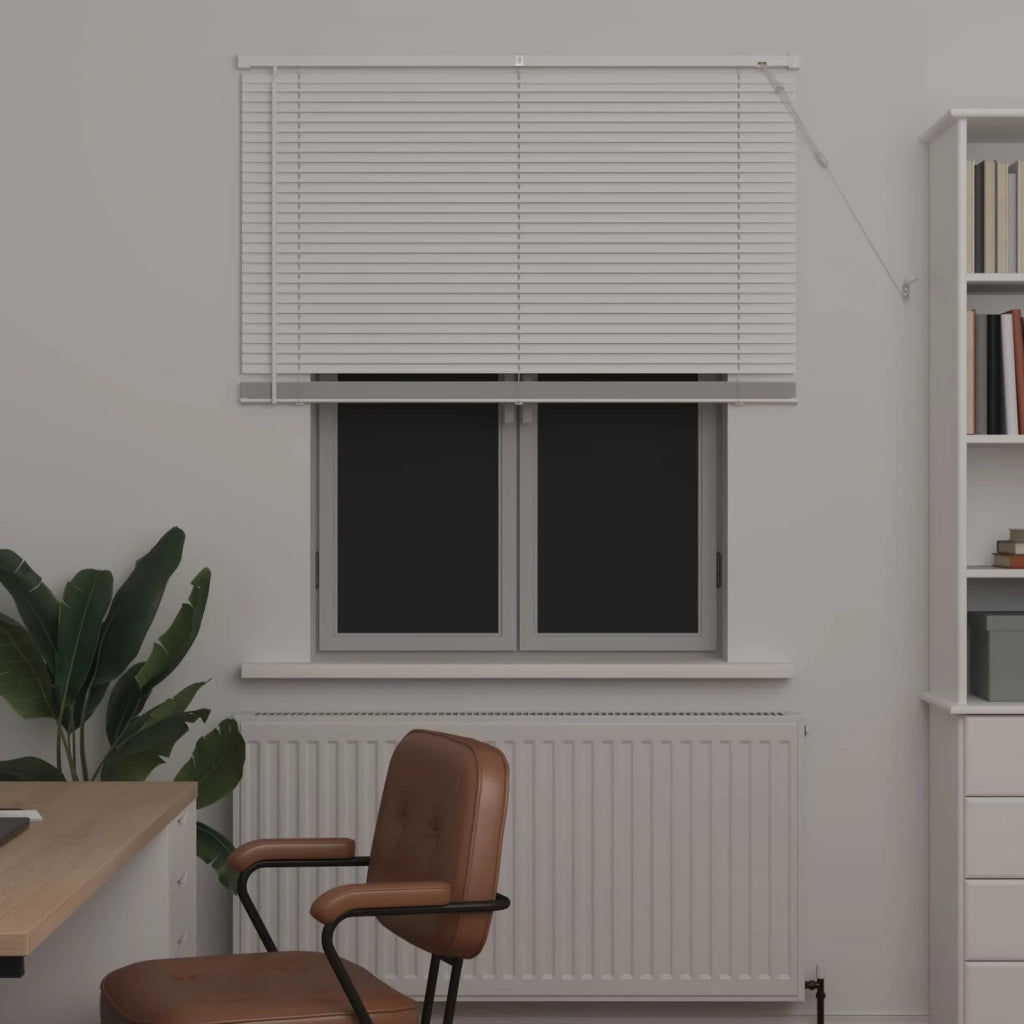 Tenda Veneziana | Tenda a lamelle Bianco 150 x 110 cm 25 mm PVC