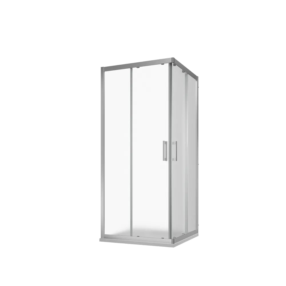 Box doccia 80x120 cm apertura angolare due ante scorrevoli vetro opaco h170 | Java