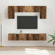 Set mobile TV 4 pcs Legno vecchio Legno multistrato