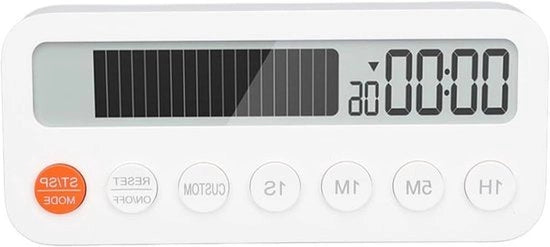 Timer digitale per cucina - Aiuto in cucina - Nero - Funzione countdown e timer - Grande display LED - Allarme cucina - Adatto a tutte le attività di cottura - Modello nero - Timer per cucina con funzione countdown e timer