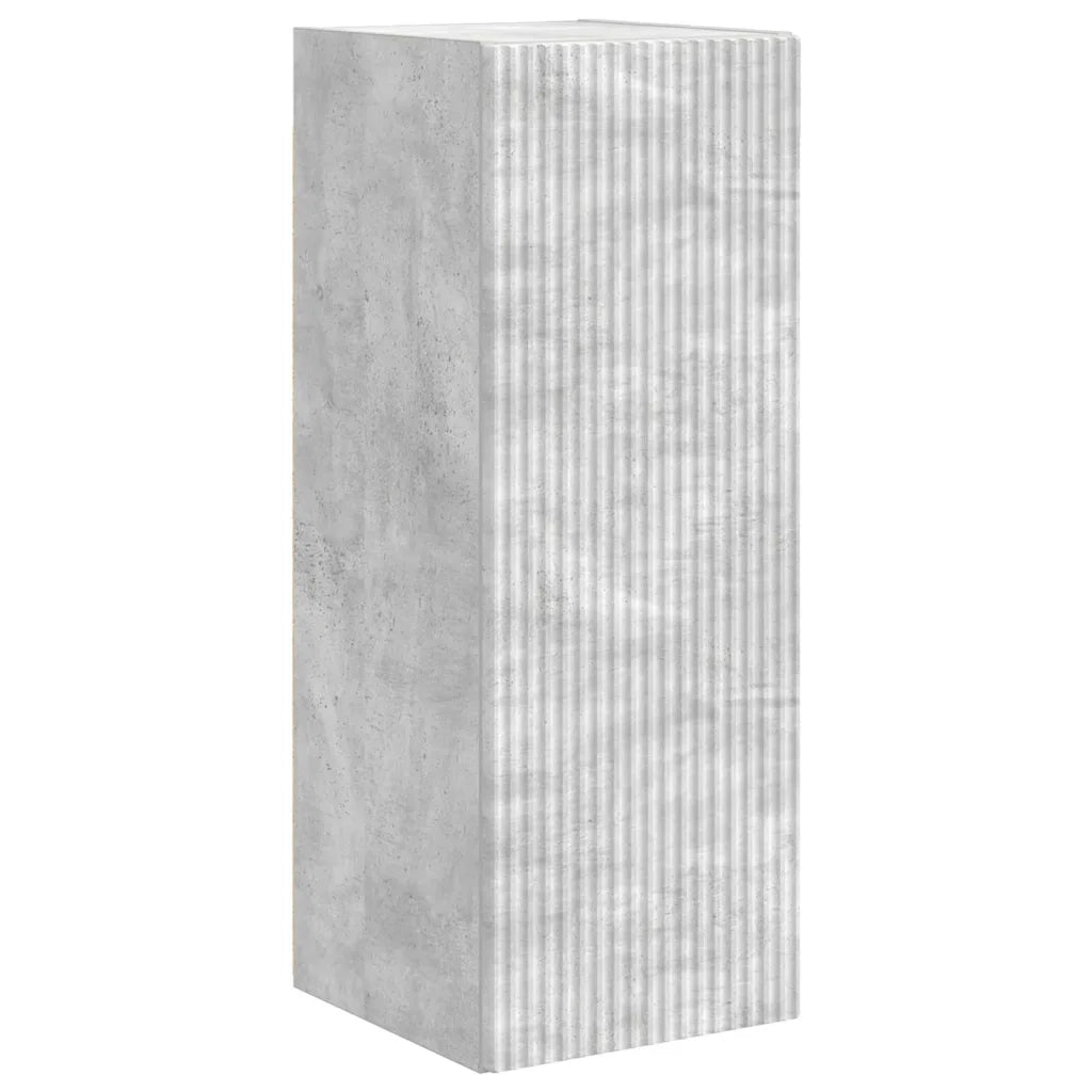 Mobile TV da parete-Mobile TV a Muro-Credenza TV Calcestruzzo 30 x 31 x 80 cm