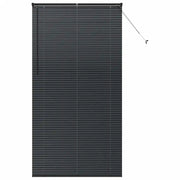 Tendaggi a Veneziana | Tenda a lamelle Nero 220 x 110 cm Alluminio