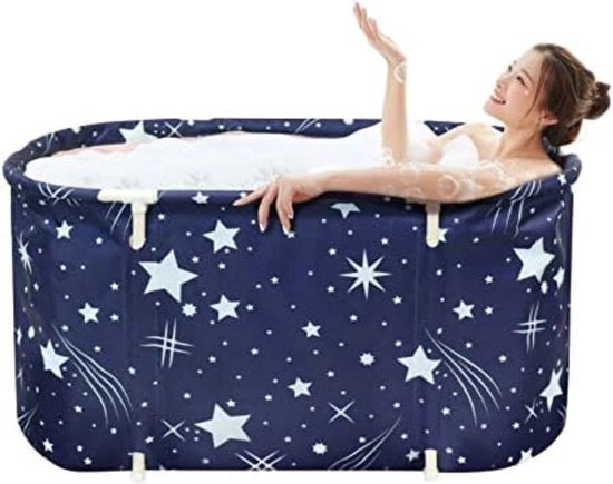 Ligbad opvouwbaar per adulti - Bagno opzionale per adulti - Bagno libero per adulti - 113 x 68 x 57 cm - Blu
