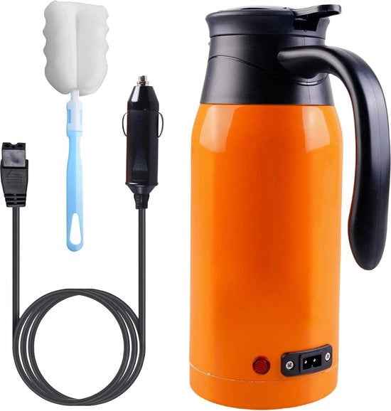 Caffettiera per auto in acciaio inossidabile 1000 ml - display digitale - rapida accensione - autokettl per auto e camion